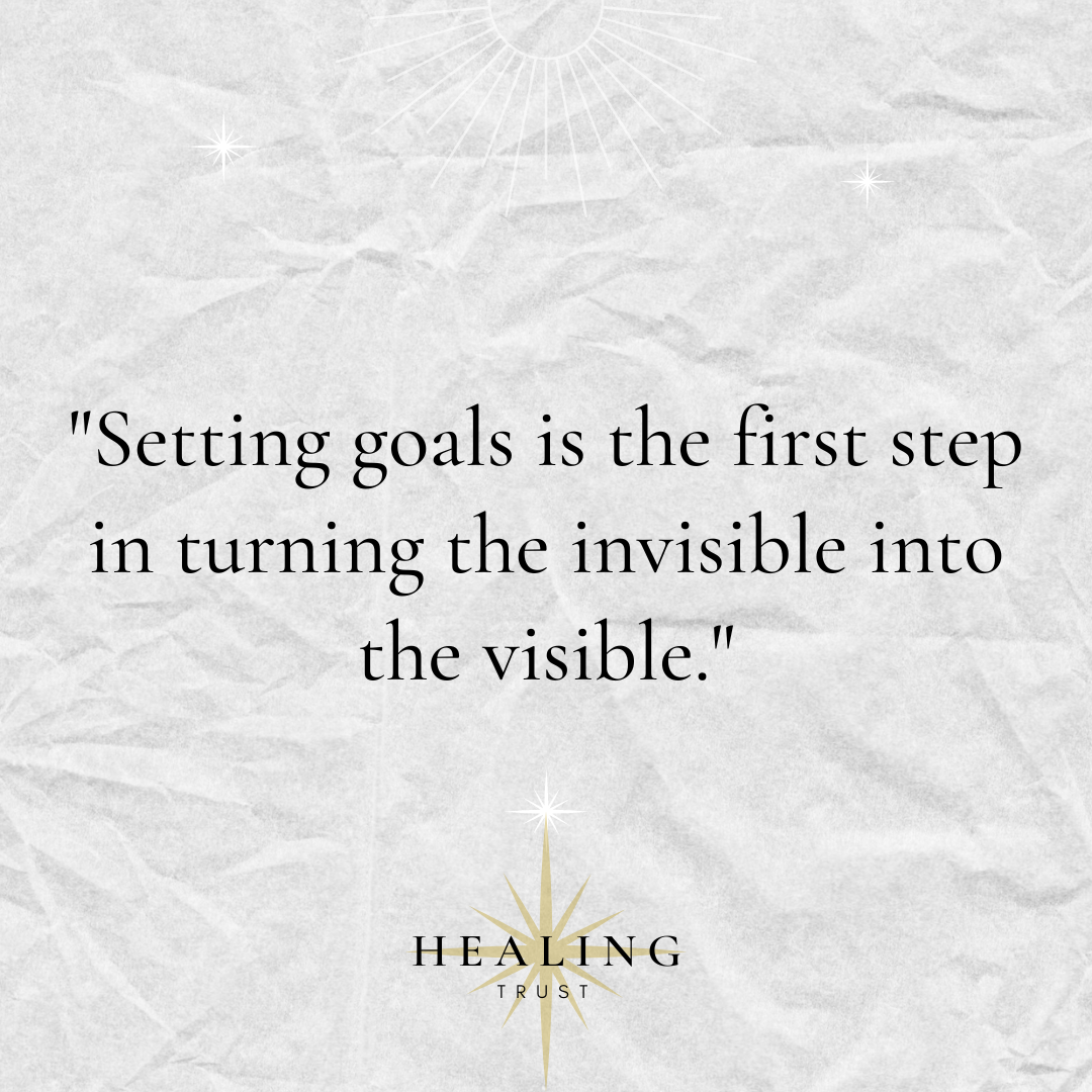 "Setting goals is the first step in turning the invisible into the visible."