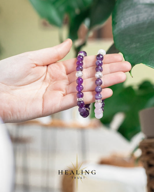 "Sleep is essential for your body, mind and spirit. And Amethyst helps you fall asleep faster and stay asleep longer by putting your body in a state of relaxation."