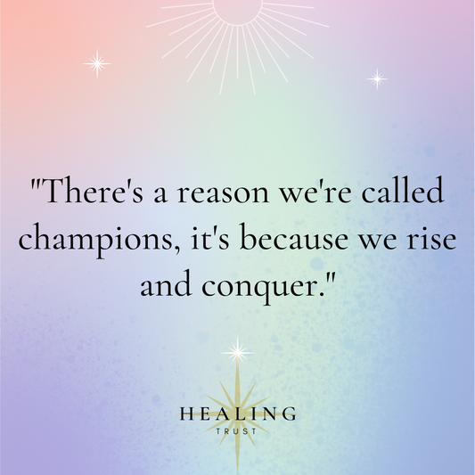 "There's a reason we're called champions, it's because we rise and conquer."