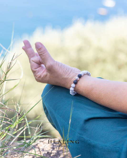 "Howlite helps us achieve clarity and peace of mind so that we can relax and enjoy life as it comes."