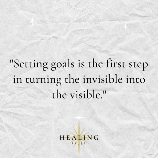 "Setting goals is the first step in turning the invisible into the visible."