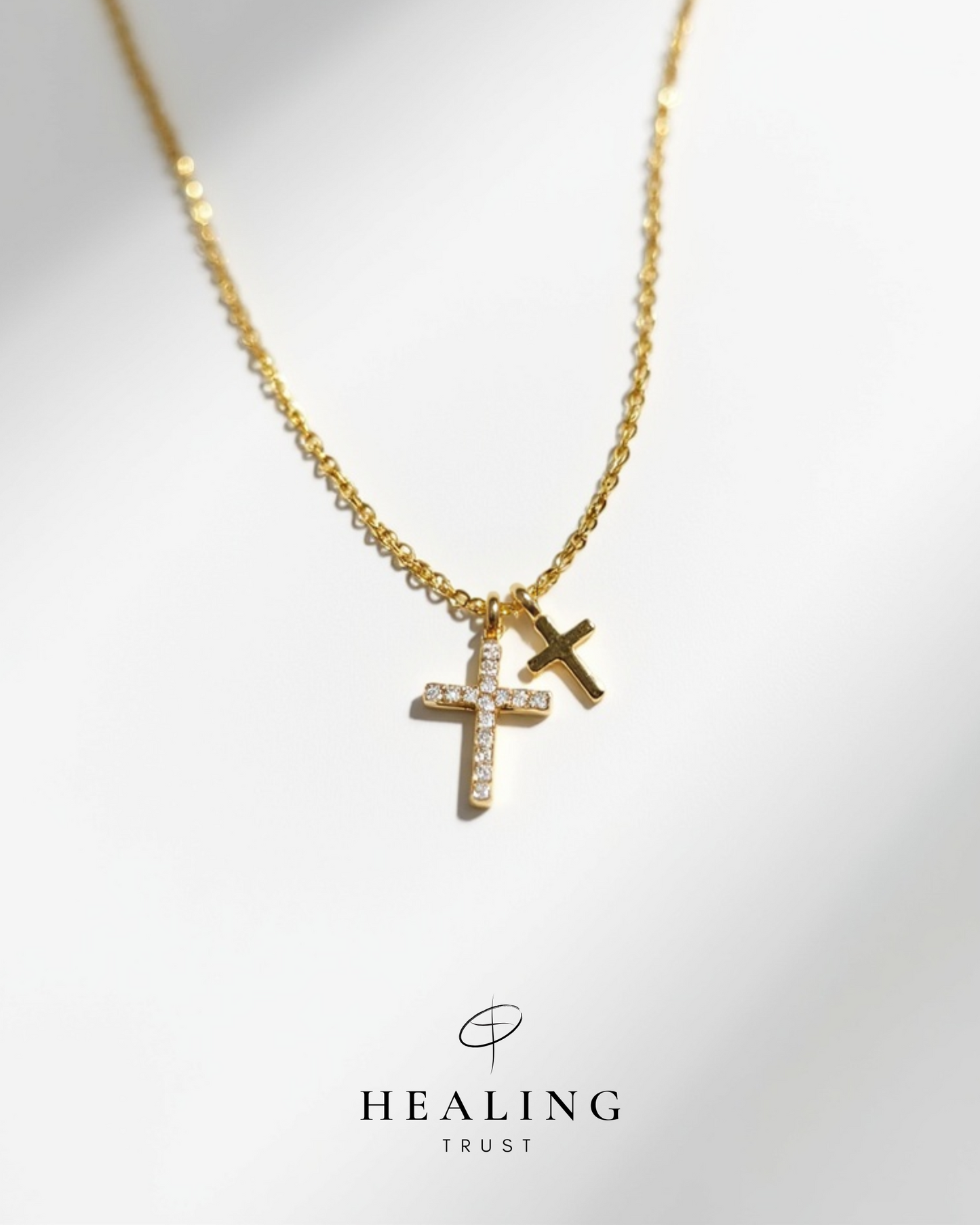 Blessings Cross Necklace (Gold Plated)