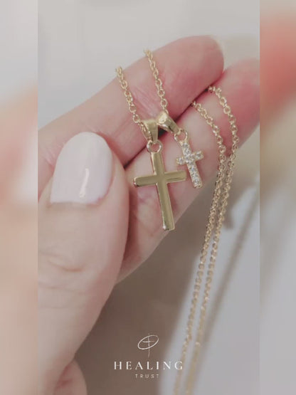 Praise Cross Necklace (Gold Plated)