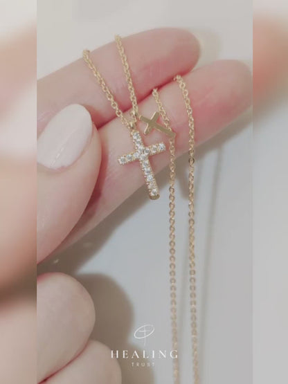 Blessings Cross Necklace (Gold Plated)